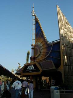Star Tours ride entrance.  This was a pretty good ride - you go on this flight simulator type thing that takes you through a Star Wars theme<br>Location: <a href="https://www.google.com/maps/search/?api=1&query=33.81203,-117.91817" target="_new">Disneyland</a>